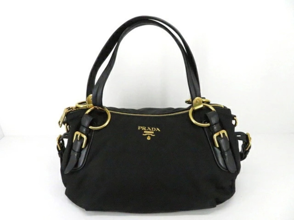 Prada Bag Shoulder Calf Black